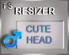 RESIZER CUTE UNISEX HEAD